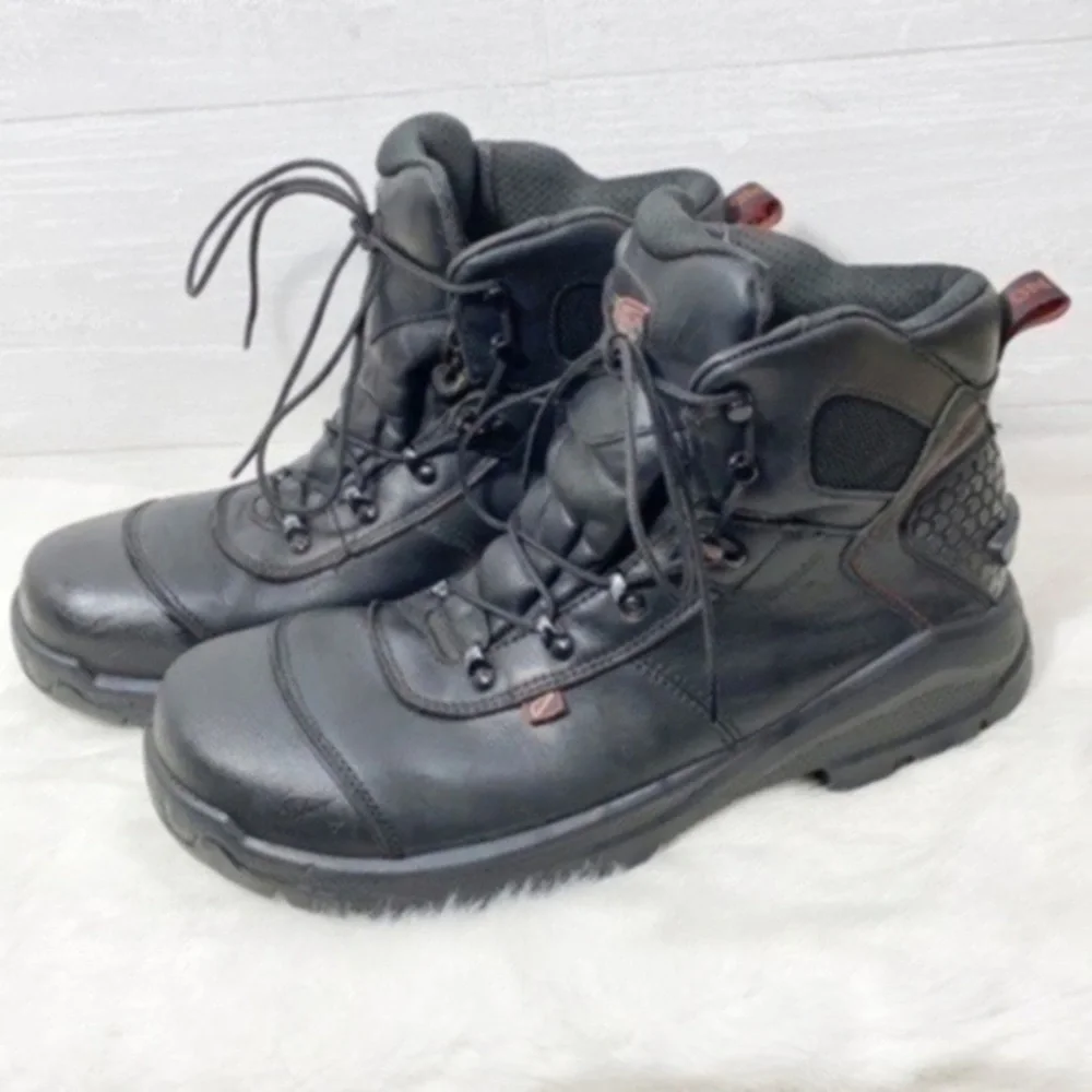 Red Wing shoes MEN'S 6-INCH WATERPROOF SAFETY TOE BOOT Size 13 color Black